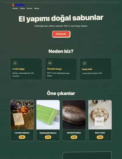 Tebeşir temasının ana sayfası