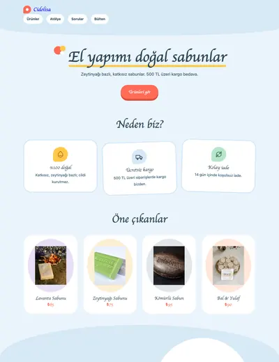 Bebek temasının ana sayfası
