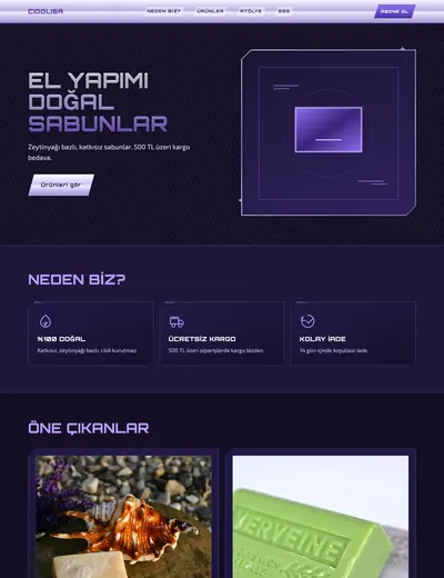 Krom temasının ana sayfası