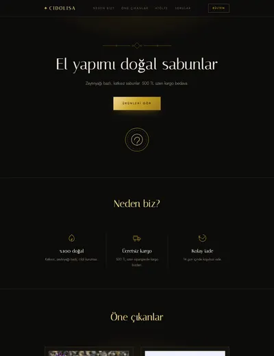 Altın Yaprak temasının ana sayfası