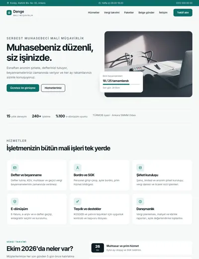 Denge temasının ana sayfası
